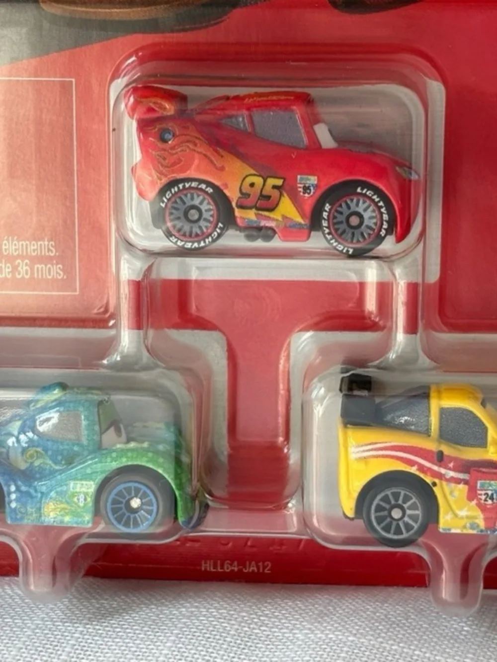 Disney Pixar Cars Mini Racers 3Pack Lightning McQueen Jeff Gorvette Carla Veloso